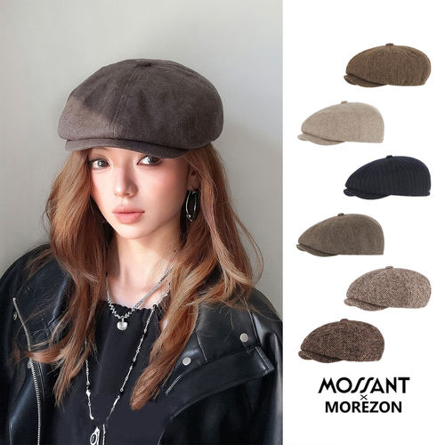 MOREZON【Mossant】26秋冬新款潮人时尚精致羊毛八角鸭舌报童帽子