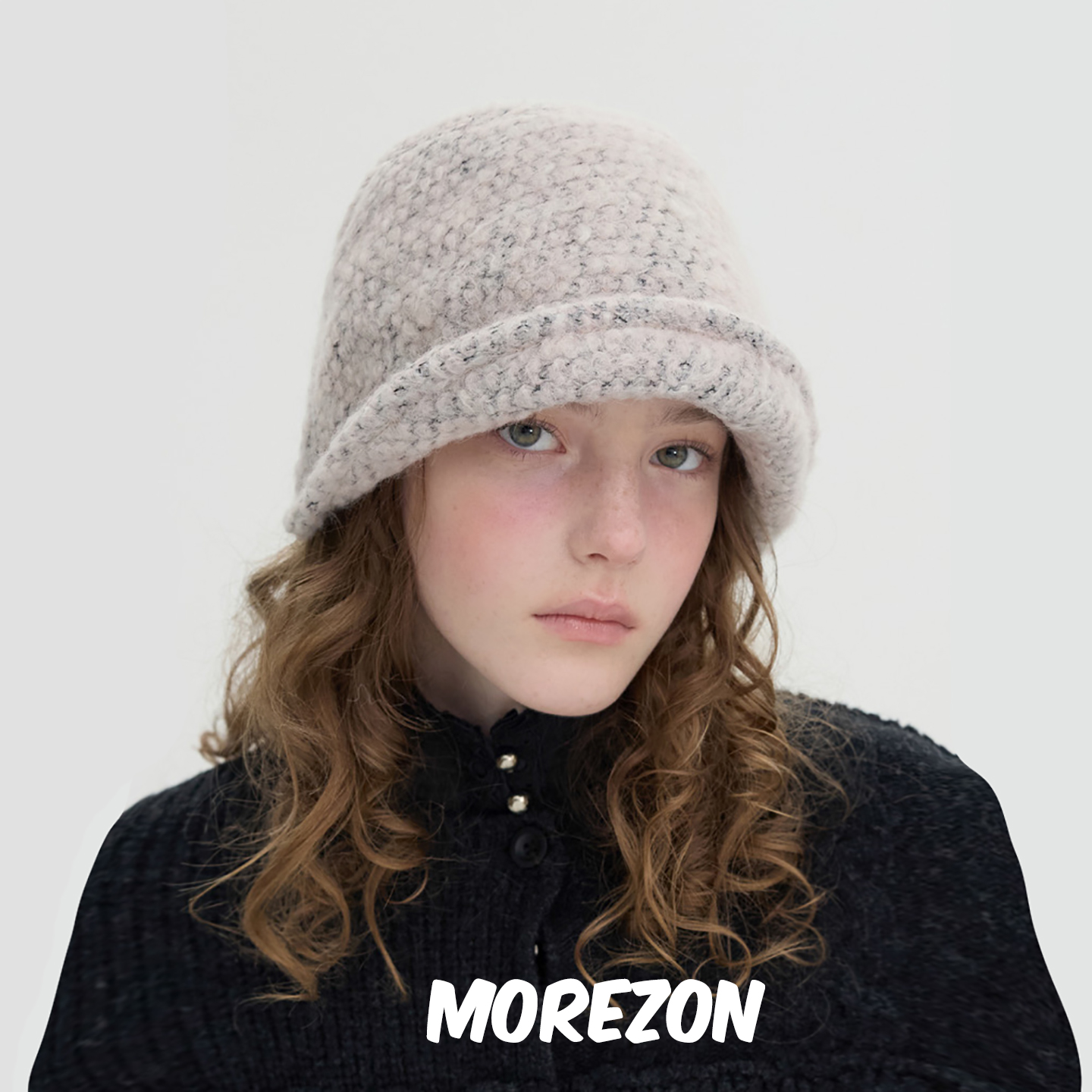 MOREZON【Brown hat Bonnet Shape Hat】25AW秋冬潮人保暖侍女帽
