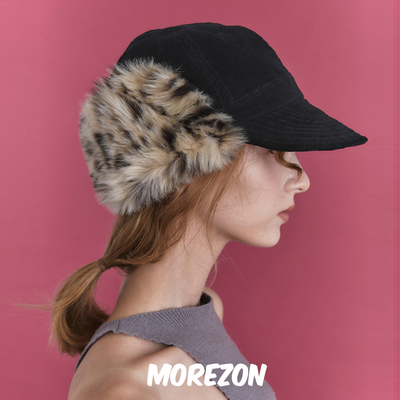 MOREZON【POESIE D'AME FUR EARFALP CAP】24秋冬潮人护耳棒球帽