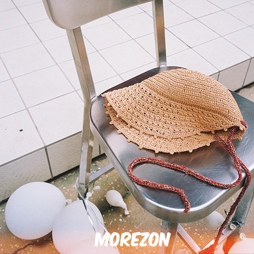 MOREZON【颂的鹤】25SS春夏新款潮人休闲草编拼色编织太阳帽子女