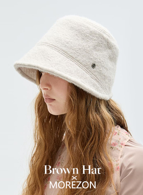 MOREZON【Brown hat Alpaca Bonnet】26秋冬新款潮人羊毛侍女帽子