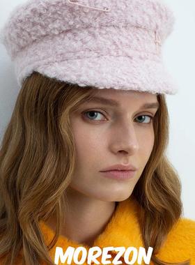 RB MOREZON【Ruslan Baginskiy Baker Boy Cap】羊毛浅粉报童帽子