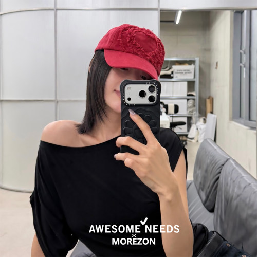 MOREZON【AWESOME NEEDS BALL CAP】26秋冬新款休闲爱心棒球帽子