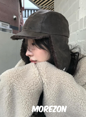 MOREZON【AWESOME NEEDS RIVERSIBLE TRAPPER】秋冬双面护耳帽子