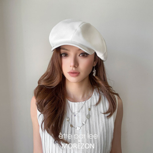 MOREZON【ETRE PAR LEE】26春夏新款潮人休闲百搭格纹八角报童帽