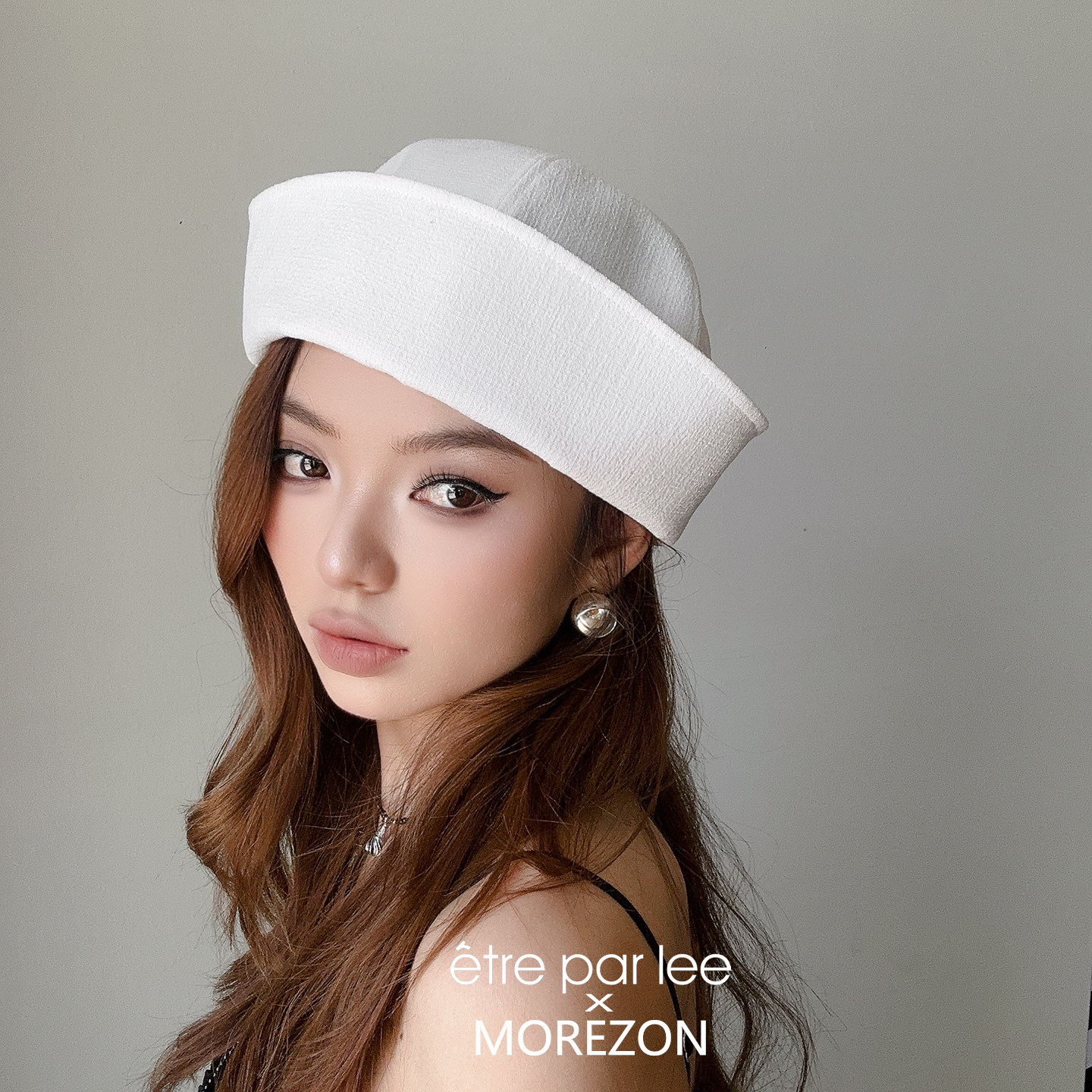 MOREZON【ETRE PAR LEE】26春夏新款潮人时尚系带法式水手帽子女