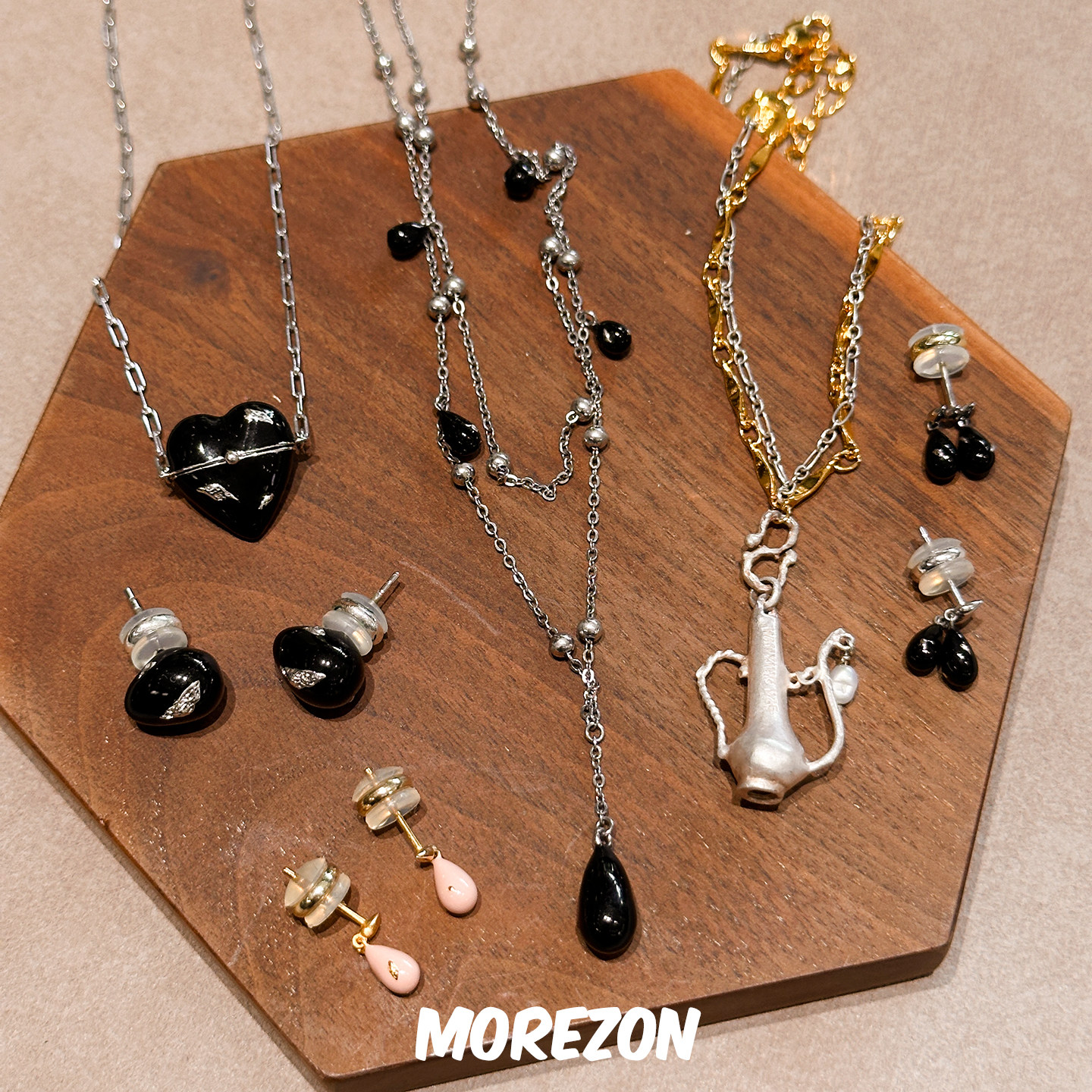 MOREZON【Hanying】设计师手工潮人时尚个性小众高级感精致耳钉女