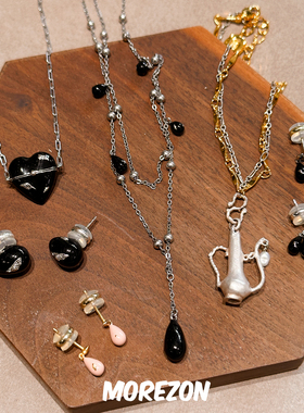 MOREZON【Hanying】设计师手工潮人时尚个性小众高级感精致耳钉女