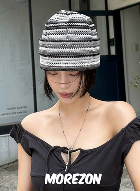 MOREZON【AWESOME NEEDS SUGARLOAF HAT】25SS潮人时尚条纹面包帽