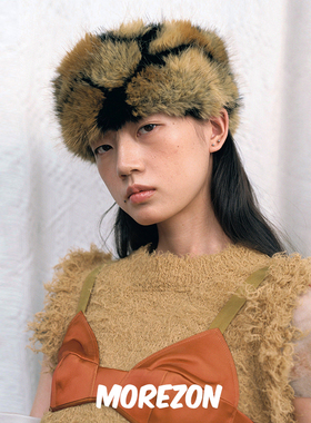 MOREZON【AWESOME NEEDS FUR WARMER】25AW潮人保暖仿皮草发带女
