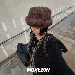 AWESOME HAT NEEDS LAMPSHADE 25AW仿皮草渔夫帽 FUR MOREZON