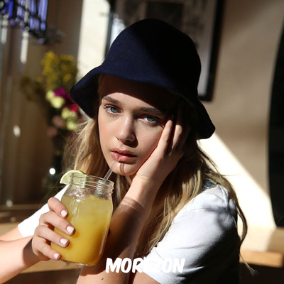 morezon羊毛呢渔夫帽子