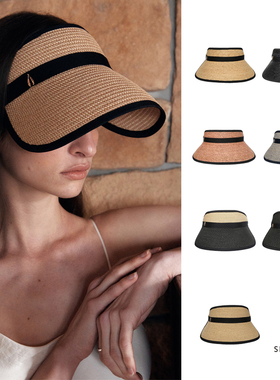 MOREZON【SHINJEO Camelia Sun Visor】25SS潮人优雅空顶遮阳帽子