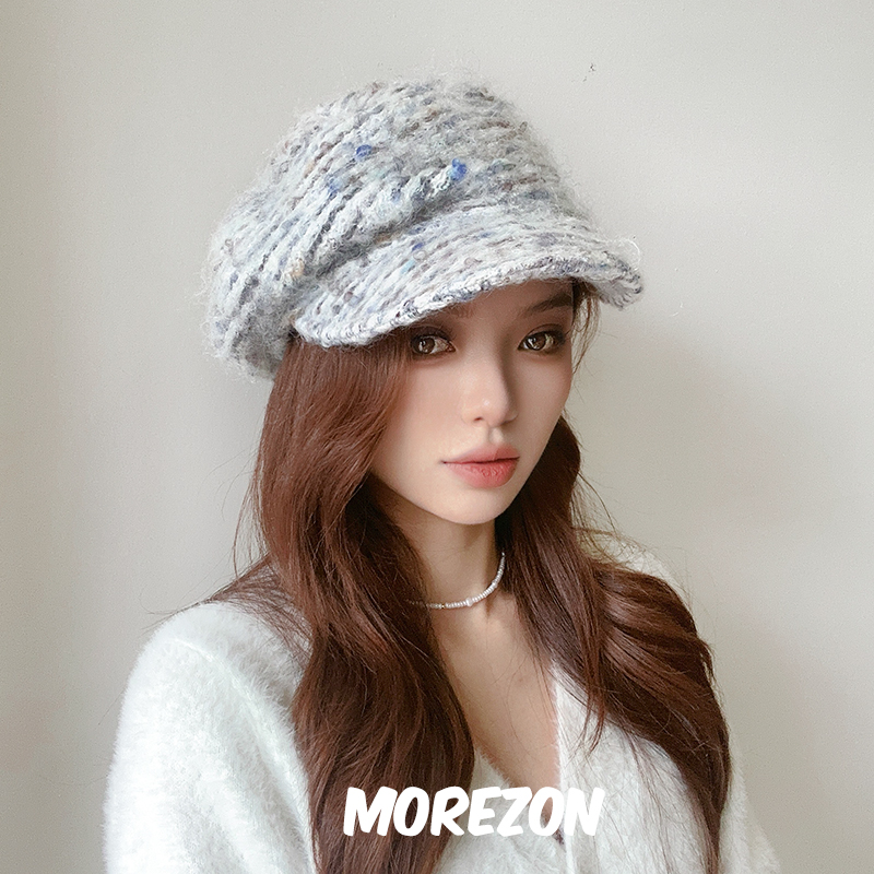 MOREZON羊毛马海毛报童帽