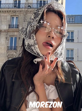 MOREZON【AWESOME NEEDS NETTING SCARF】25SS潮人百搭网状头巾女