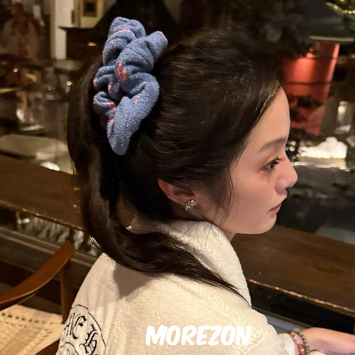 MOREZON【TART TART】25SS新款潮人甜美可爱针织大肠发圈发饰女生