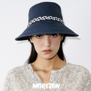 小众潮人轻便透气亚麻大檐遮阳帽 25SS春夏新款 MOREZON 埃觅索