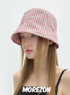 MOREZON【Brown hat Petit Bucket Hat】25SS潮人休闲花朵渔夫帽