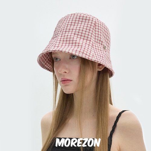 MOREZON【Brown hat Petit Bucket Hat】25SS潮人休闲花朵渔夫帽