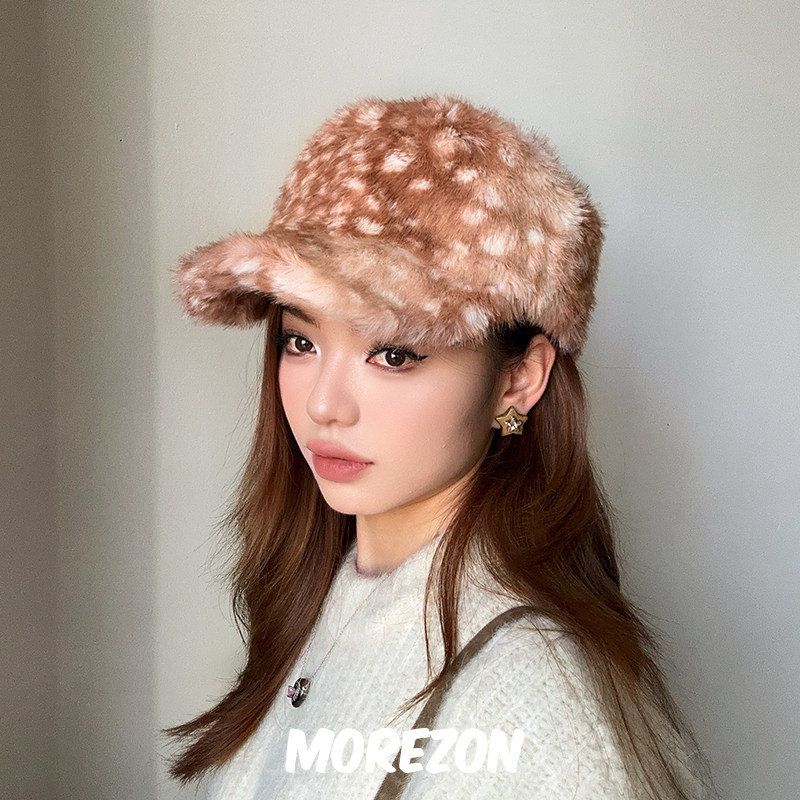 MOREZON【ETRE PAR LEE】25AW秋冬新款潮人时尚个性麋鹿平顶帽子,服饰配件/皮带/帽子/围巾,帽子,淘宝优惠券,粉丝福利购,淘宝优惠卷