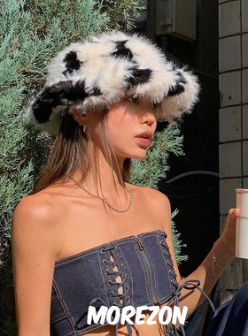 MOREZON【AWESOME NEEDS DERBY HAT】秋冬潮人休闲百搭斑点渔夫帽