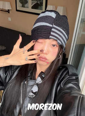 MOREZON【AWESOME NEEDS PATCHWORK HAT】25SS潮人个性拼接包头帽
