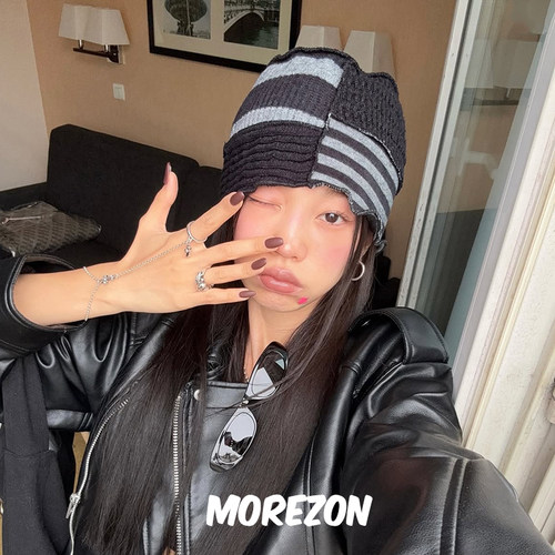 MOREZON【AWESOME NEEDS PATCHWORK HAT】25SS潮人个性拼接包头帽