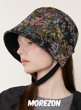 MOREZON【Brown hat Rocha Bonnet】秋冬潮人休闲百搭宝宝帽子女