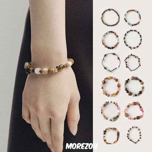 MOREZON【ZIXIU子休】25SS新款设计师小众新中式彩色串珠手链手环