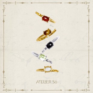 MOREZON【ATELIERSO】26SS新款小众设计师潮人个性宝石开口戒指女