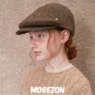 Brown 经典 hat Donald 百搭人字纹格纹猎人帽 Classic MOREZON