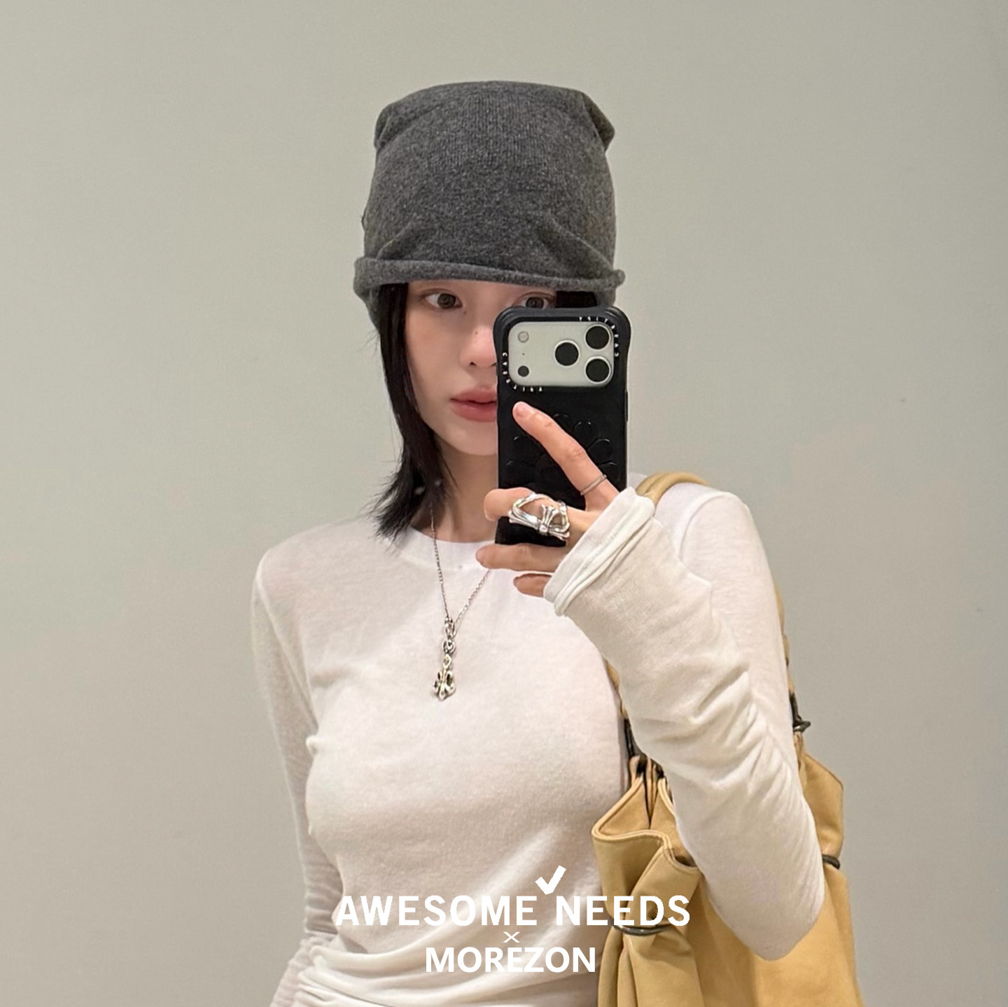 MOREZON【AWESOME NEEDS KNIT HAT】26秋冬新款潮人针织包头帽子