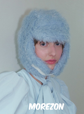 MOREZON【POESIE D'AME FRIZZ EARFLAP HAT】25AW卷毛护耳雷锋帽