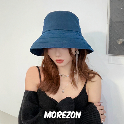 MOREZON【Mossant】设计师24春夏新款桑蚕丝大檐可折叠渔夫帽子