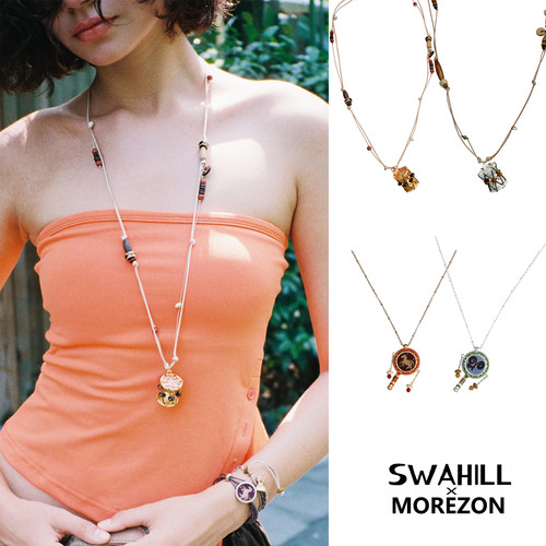 MOREZON【SWAHILL】26春夏新款设计师小众个性非洲拨浪鼓长项链女
