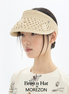 MOREZON【Brown hat Mon Petit Sun Visor】26春夏新款空顶遮阳帽