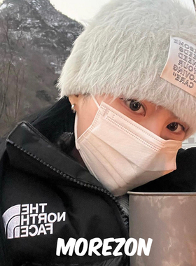 MOREZON【AWESOME NEEDS BEAR KNIT HAT】秋冬款小熊耳朵毛线帽子