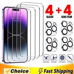 Tempered Glass for IPhone 15 13 11 12 14 16 17 Pro Max 13mini IPhone air 15/16plus Camera Lens Glass