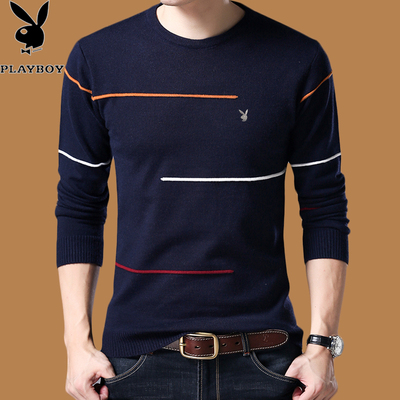 中年男士爸爸羊毛衫针织长袖t恤