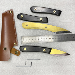 进口锋钢M42高速钢嫁接刀果树苗木专用芽接刀特级手工制作可拆柄