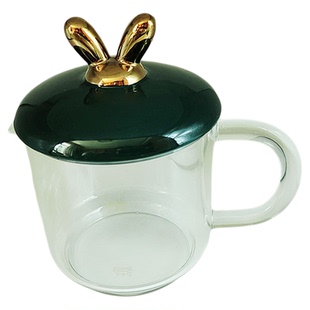 0.6L小浣熊养生杯配件电炖杯养生杯D-002B高硼硅玻璃杯陶瓷杯盖子