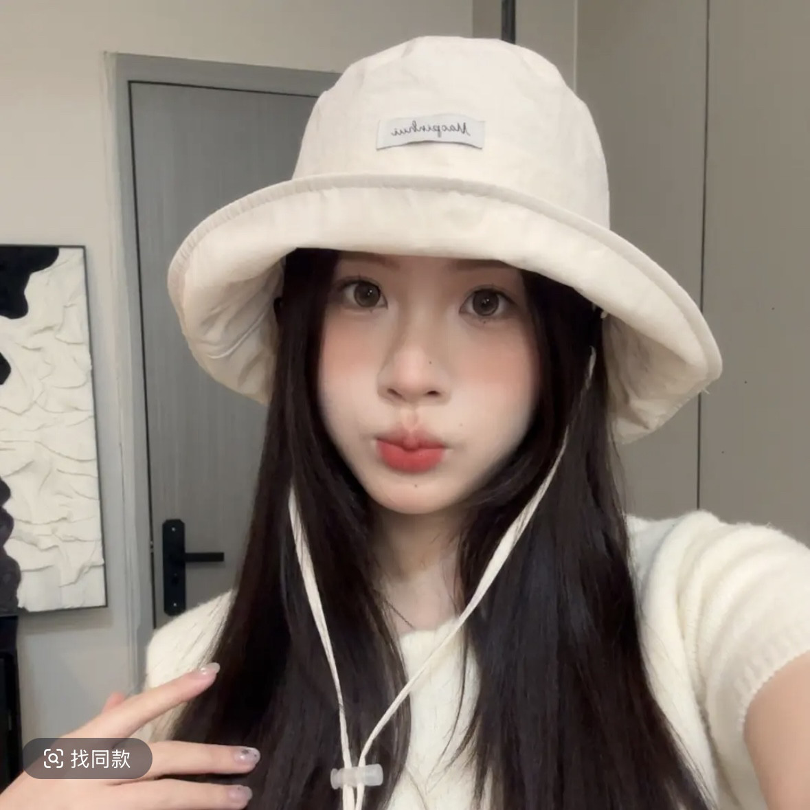 一帽两用可变包包的渔夫帽子女春夏季青春百搭防晒盆帽时尚休闲