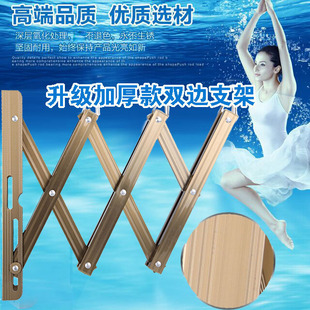 阳台户外推拉铝合金伸缩晾衣架支架折叠晒被架钢支架全套配件包邮