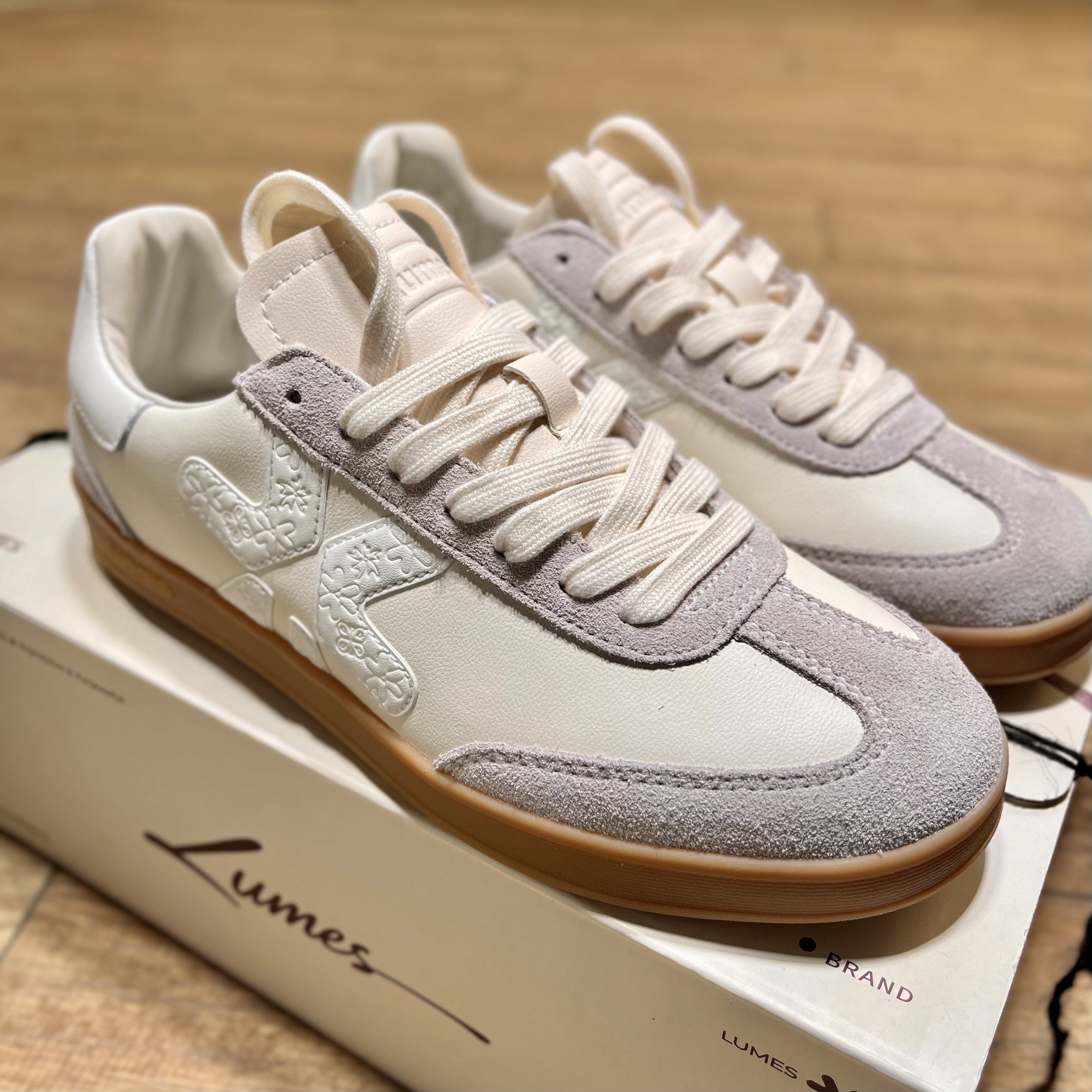 LUMES&YHGM牛皮版~~2026早春新款情侣板鞋休闲轻便通勤百搭德训鞋,流行男鞋,德训鞋,淘宝优惠券,粉丝福利购,淘宝优惠卷