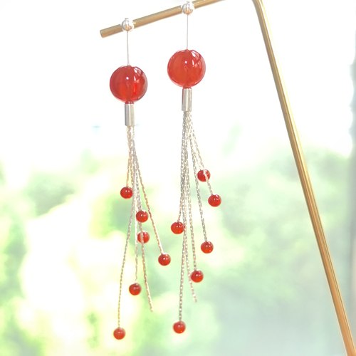 琉白Studio《一人之下》陈朵耳环cosplay动漫超高还原925银玛瑙