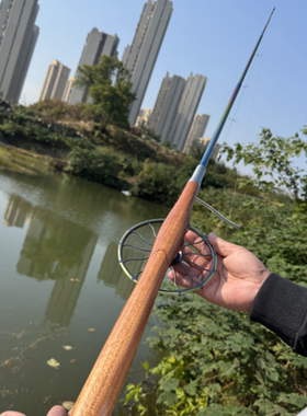 威武彩钛甲鱼枪一体手把团鱼竿打鳖挂龟杆甲鱼竿带顶中过线无盘
