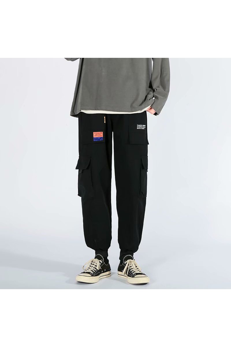2021新款潮大码男装潮流工装裤罗口束脚裤休闲裤K1605-P30,男装休闲裤,星座1703A