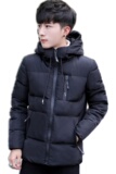 20冬季主推爆款棉衣男韩版修身纯色连帽棉服外套青少年M8868-P45，男装棉衣，星座1703A
