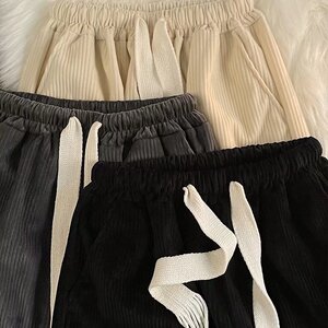 休闲裤男春季日系裤子男直筒裤男潮宽松韩版潮流百搭裤子潮牌垂感图片