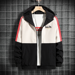 秋裝男士夾克外套工裝修身上衣服外衣春秋褂子外套連帽